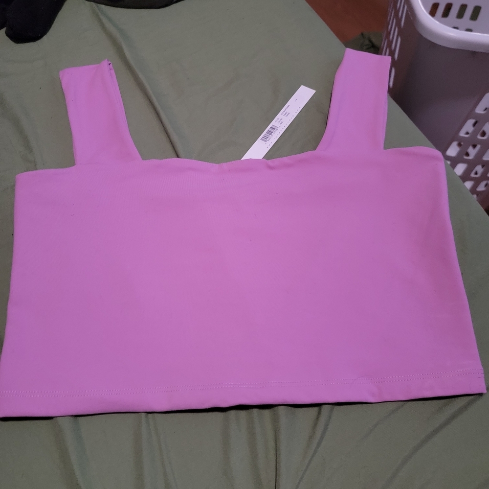 Susana Monaco Wide Strap Crop Top